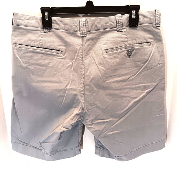 J. Crew Shorts Men 34W Light Blue/Gray Flex Chino Flat Front 9" Golf Preppy - Picture 5 of 8